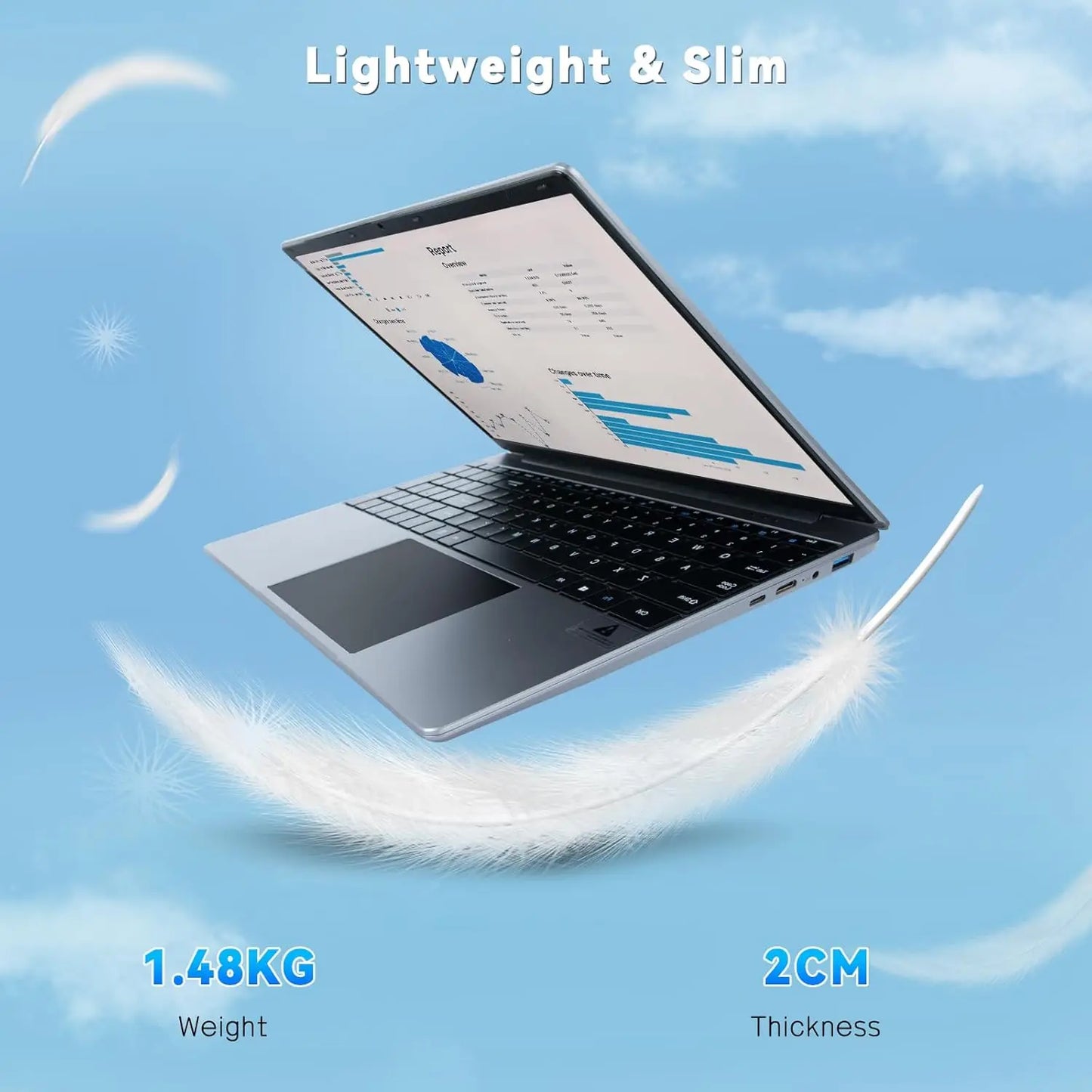 15.6 Inch Laptop Windows 11 Notebook 16G RAM 512GB SSD