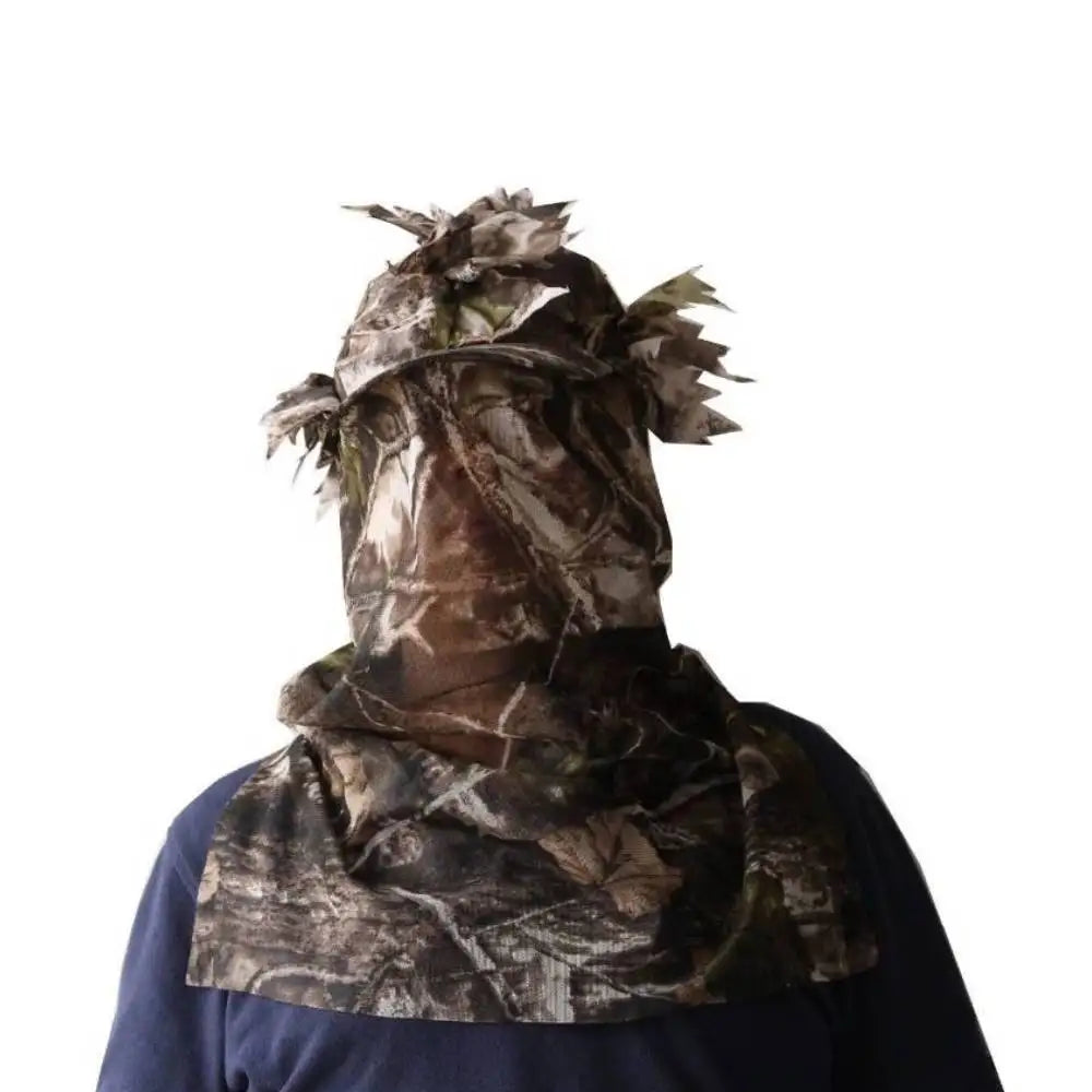 Ghillie Camouflage Leafy Hat 3D Full Face Mask