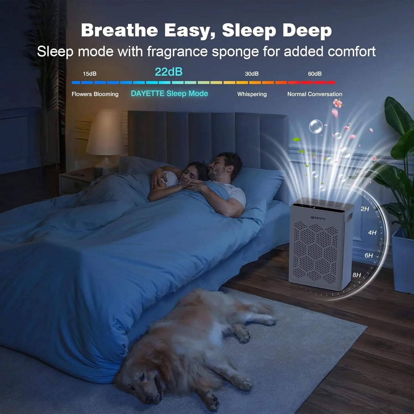 Large Room Air Purifier with HEPA Filter