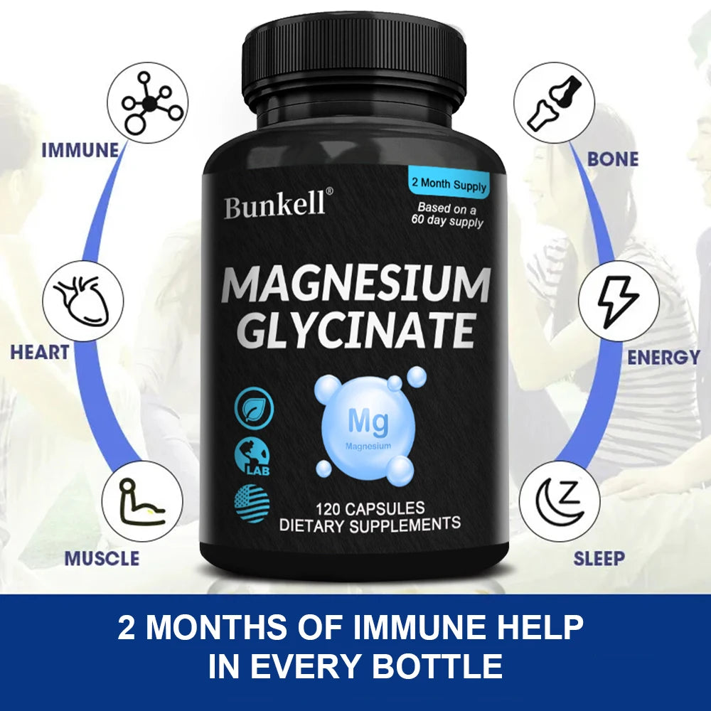 Magnesium Glycinate Supplement - High Strength for Muscle