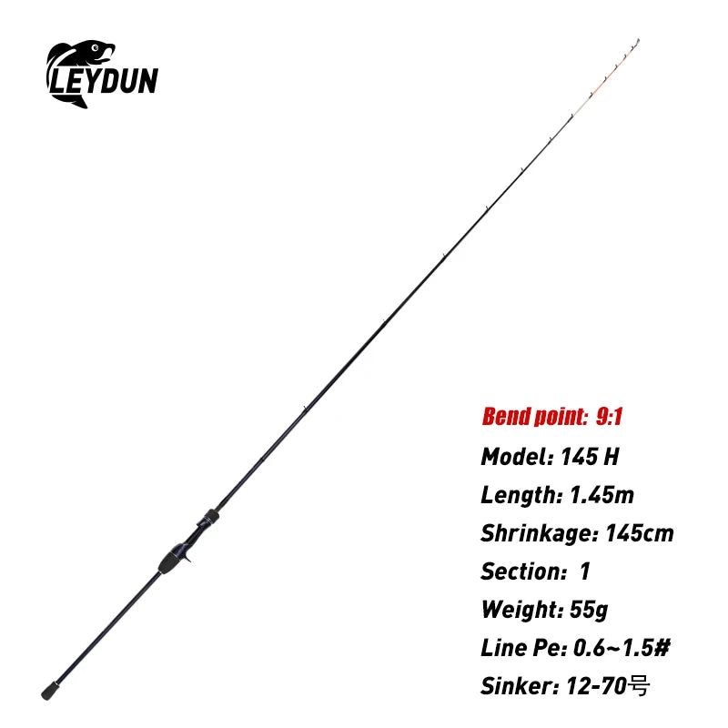 LEYDUN ZORO Light Fishing Rods 145M/H 58g/55g 175H
