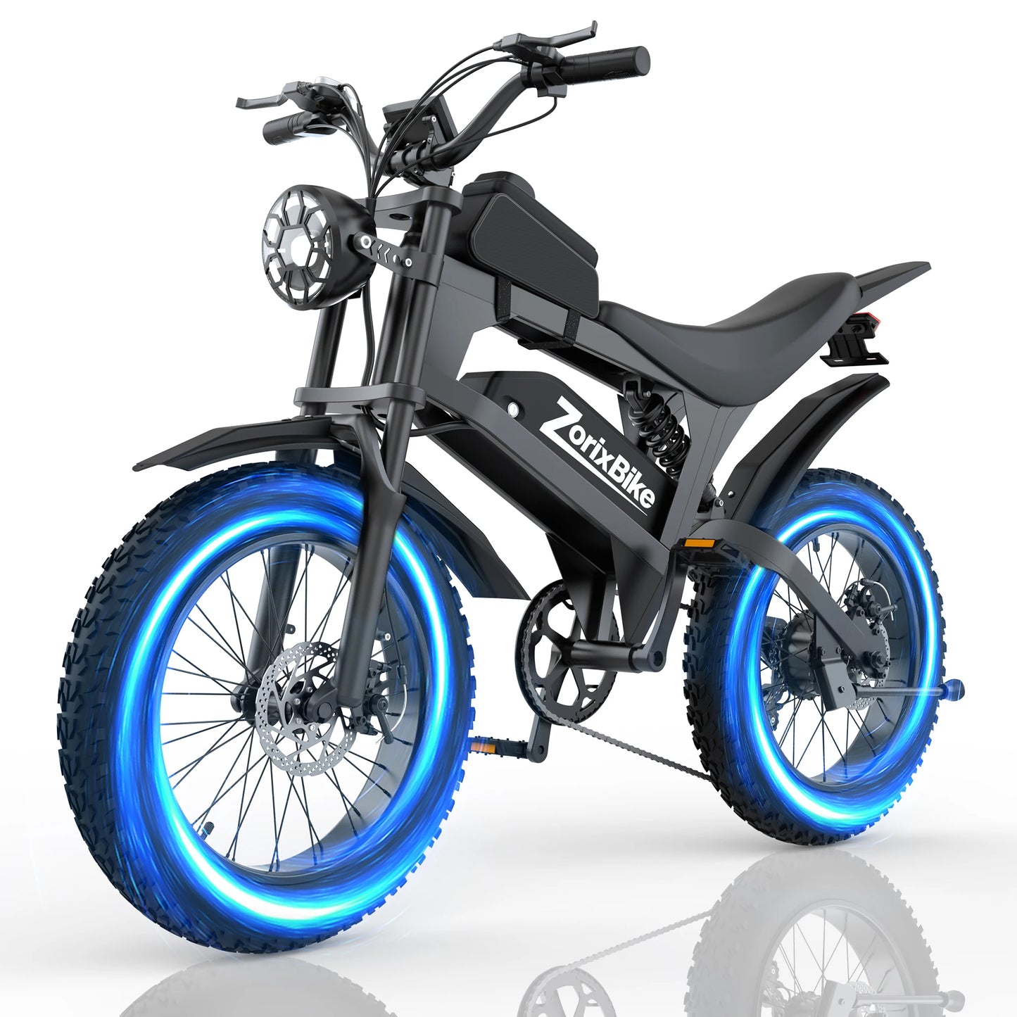 ZorixBike R8 Pro Electric Off-Road Bike 20x4.0 3000W 35Mph 80Mile 48V 20Ah
