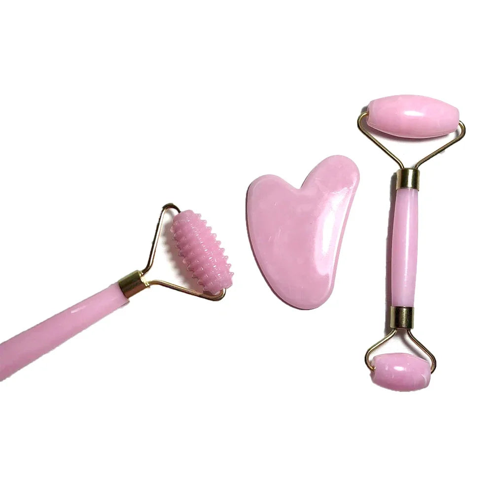 3pcs Set Resin Roller Massager for Face Body Gua Sha NotJade