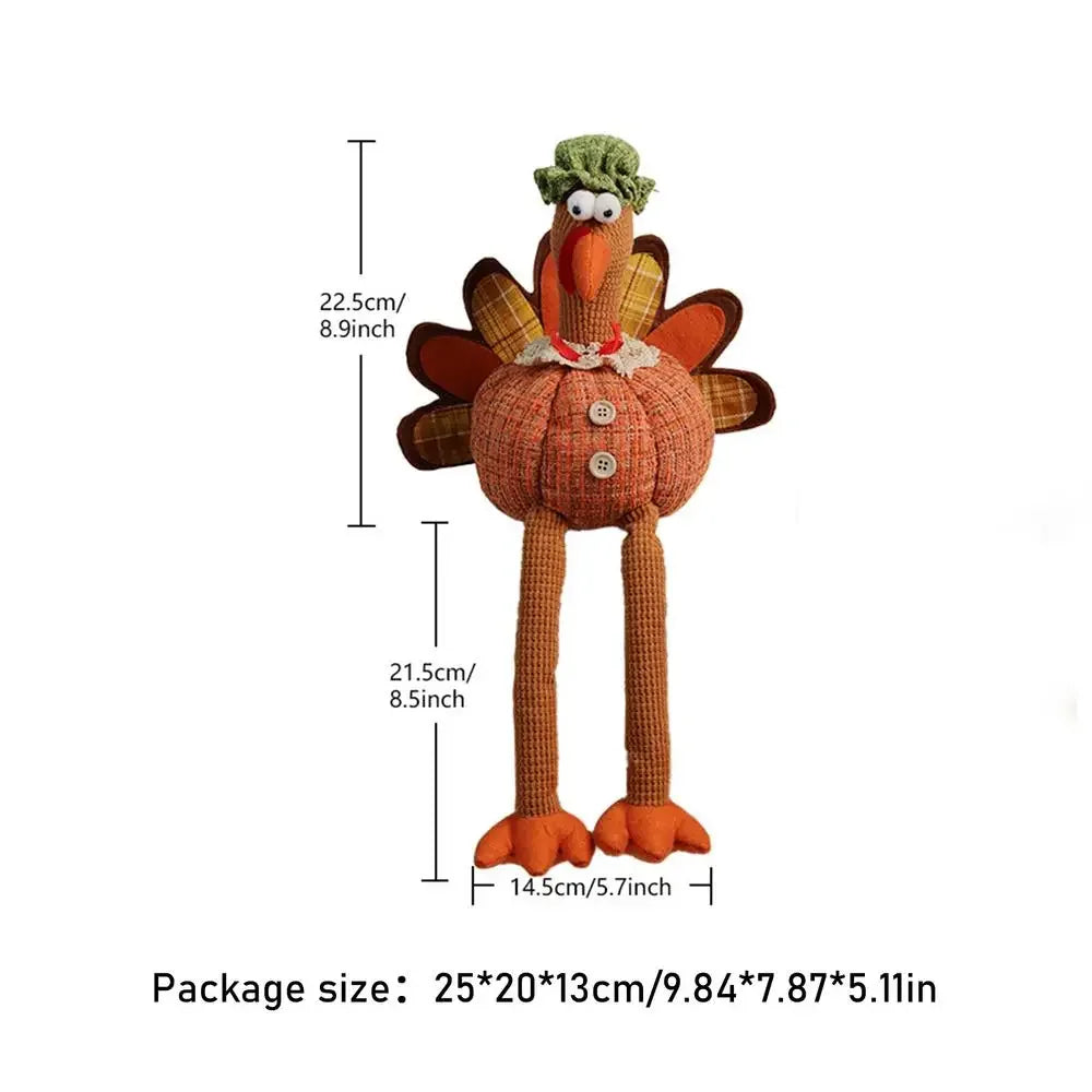 Turkey Doll Thanksgiving Plush Decoration Holiday Party