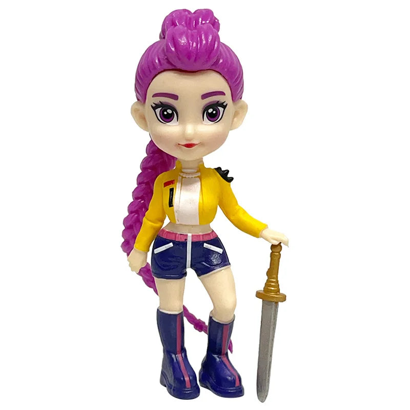 6pcs/Set Kpop Demon Hunters Figure Toy Cartoon