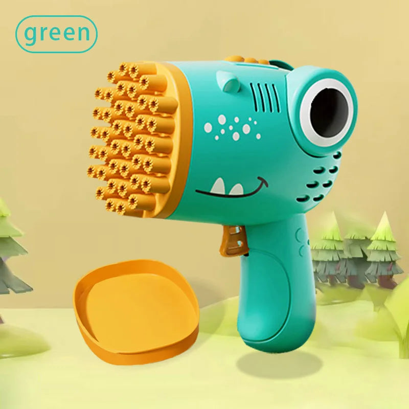 40 Hole Dinosaur Bubble Handheld Bubble Machine,