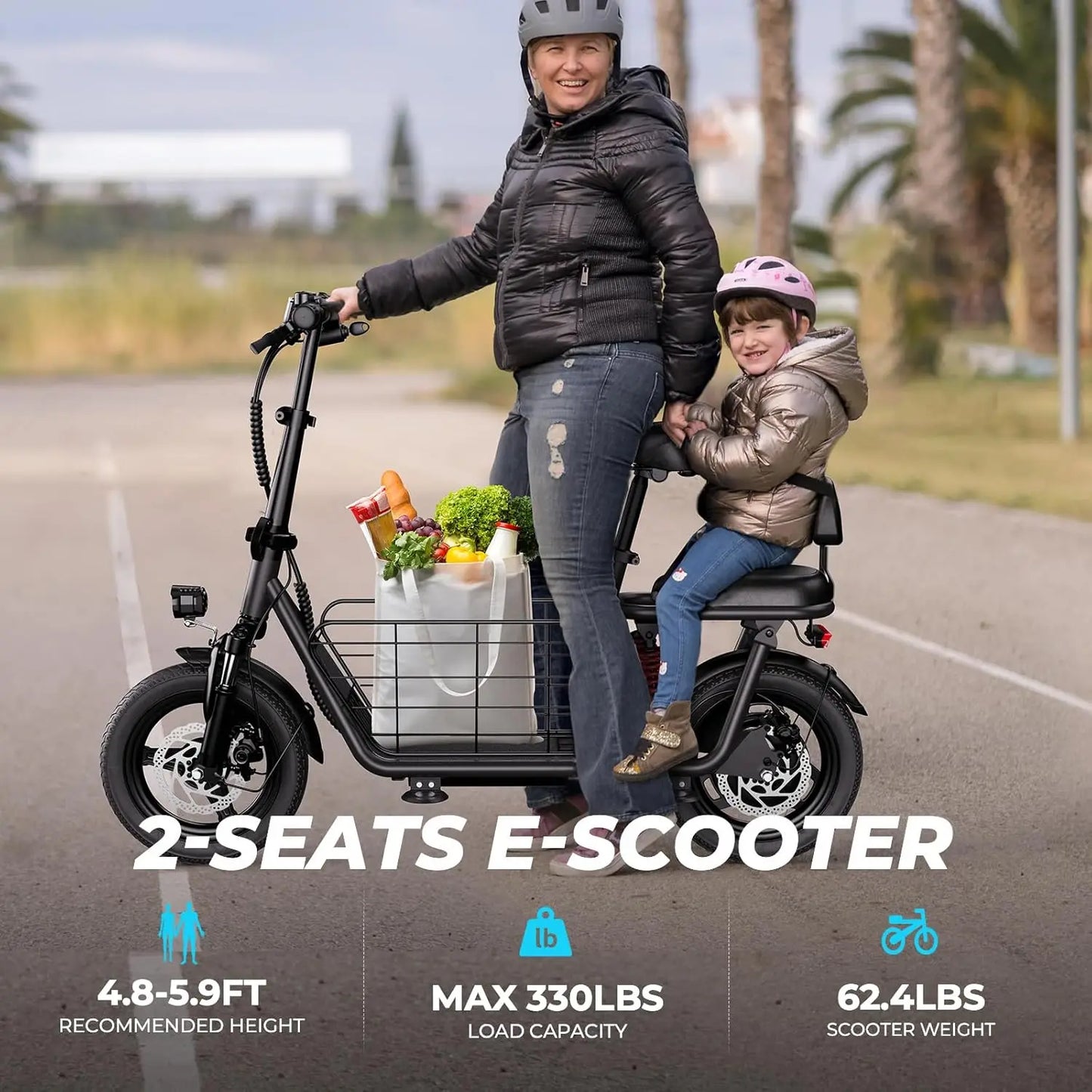 850W peak adult electric scooter,25 miles