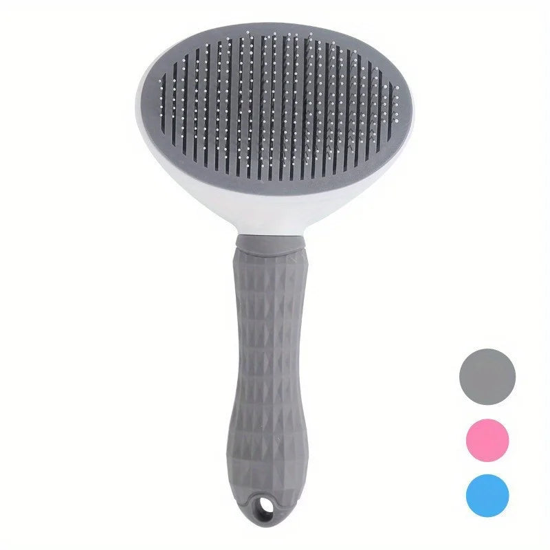 One-Click Pet Hair Removal Comb for Effortless Grooming