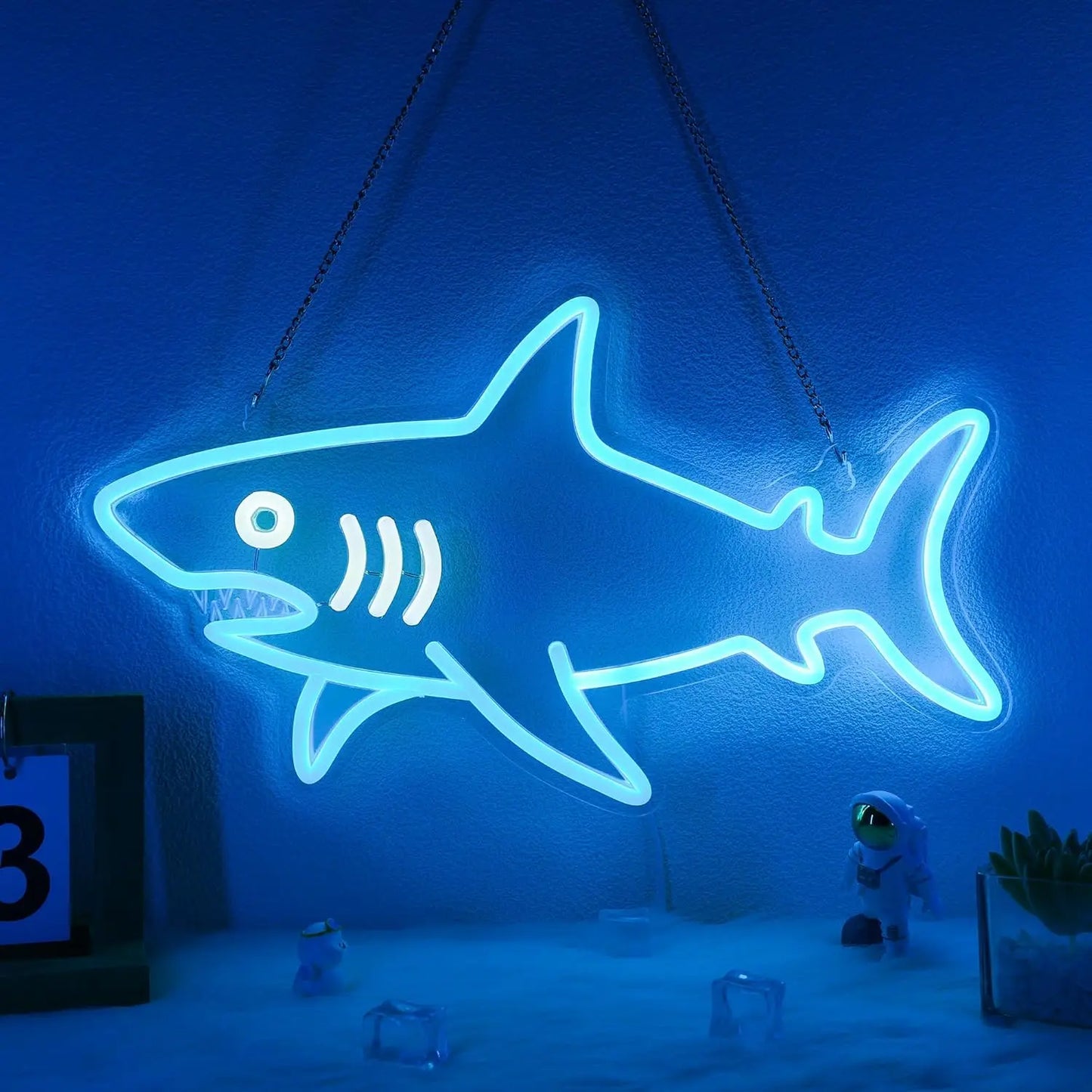 Fish Series Neon Sign For Wall Decor,Light Up Sign For Bedroom