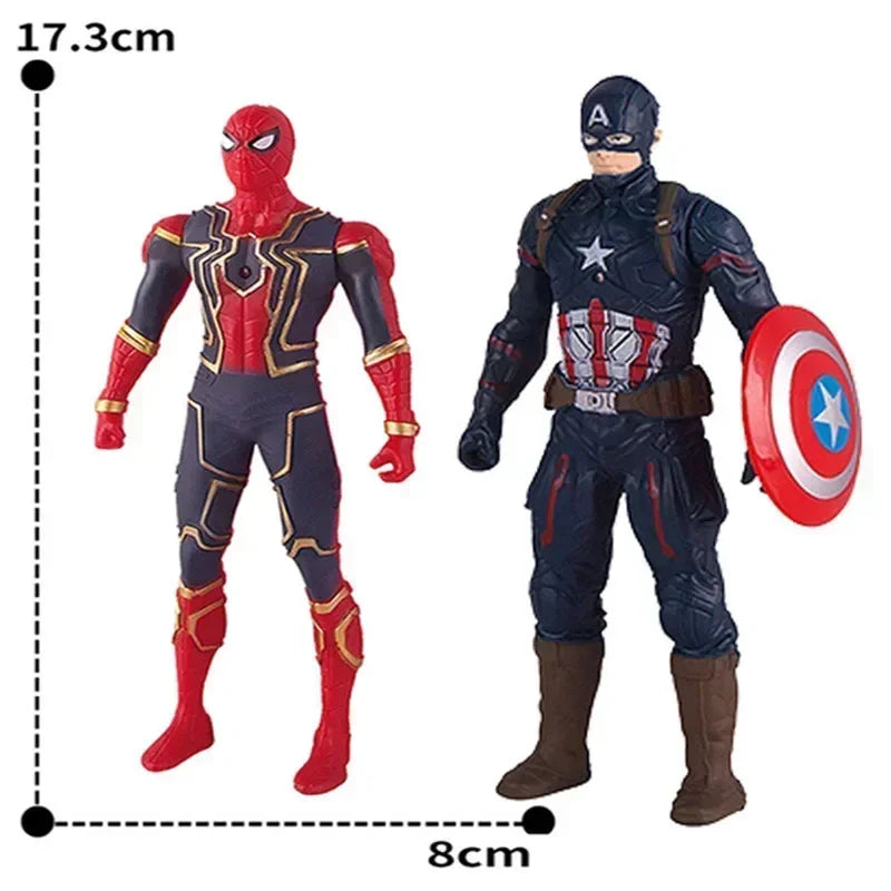 17 Cm Children Toys Marvel Anime Figures Spiderman Hulk
