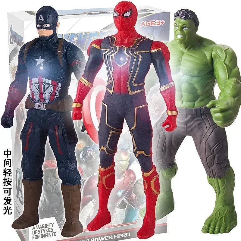 17 Cm Children Toys Marvel Anime Figures Spiderman Hulk