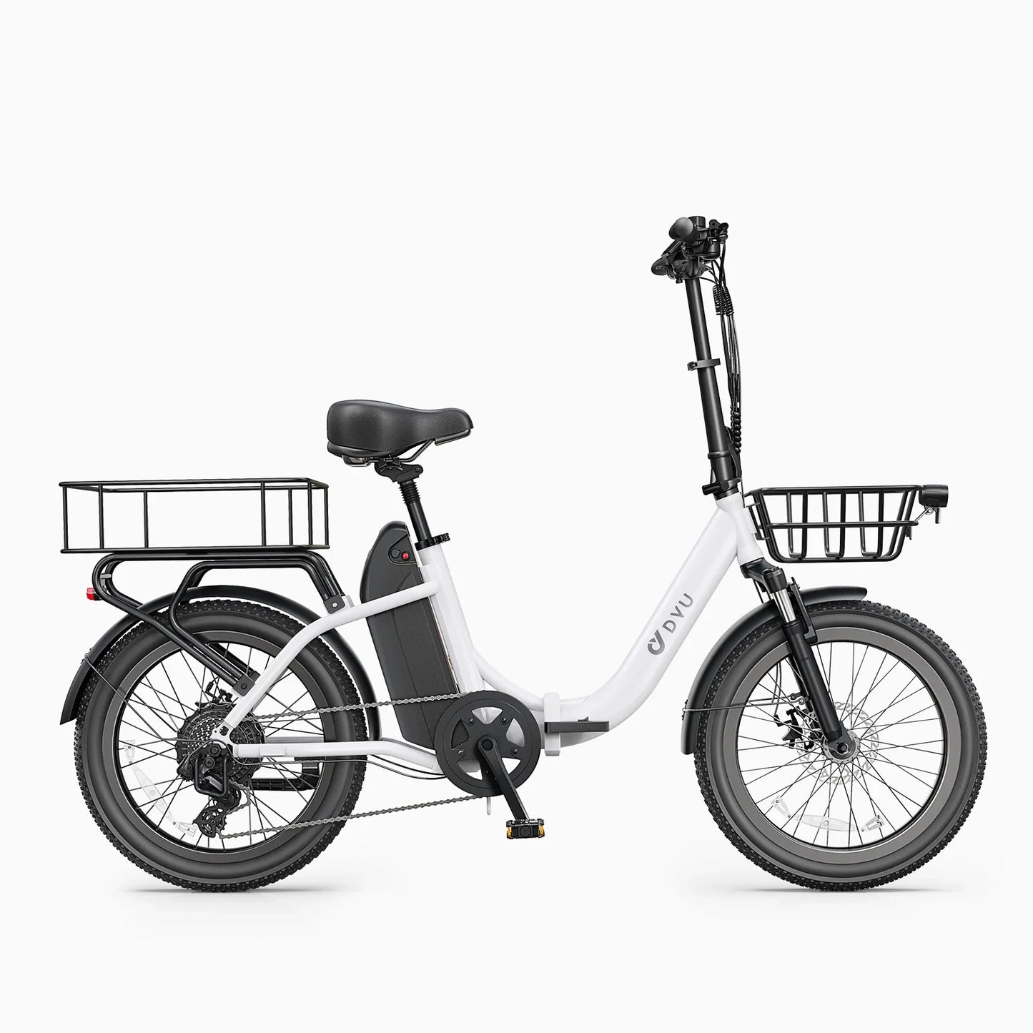 DYU 2025 New Model US Stock C9 20 Inch 750W Max Speed 45km/h Folding Electric Bike Long-Range Ebike