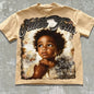 100% Cotton Vintage Style Saints Tears Graphic Tee Retro