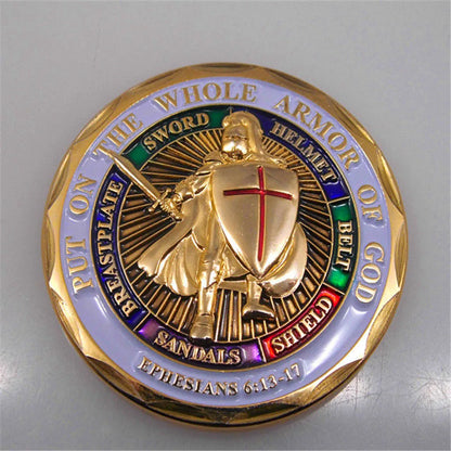 Navy Put ON The Whole Armor of GOD Challenge Coin