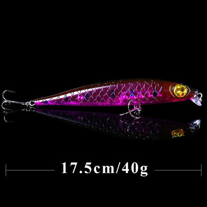 QXO Big Fishing Lure Wobbler 40g 17.5cm Ice