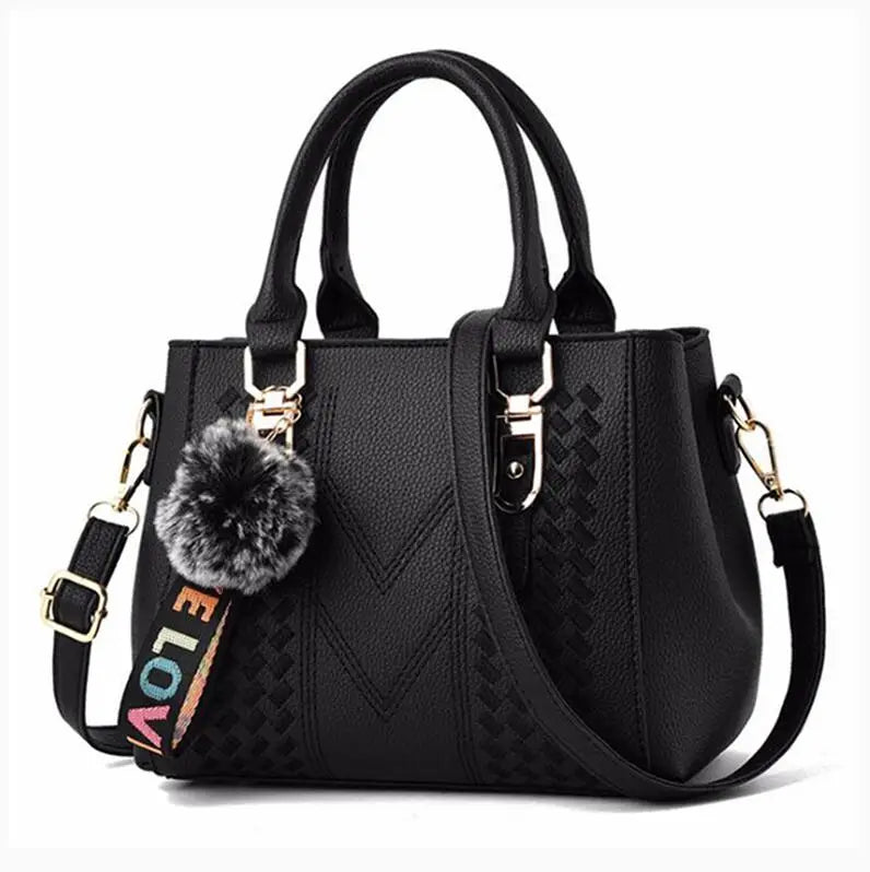 Embroidery Messenger Bags Women Leather Handbag