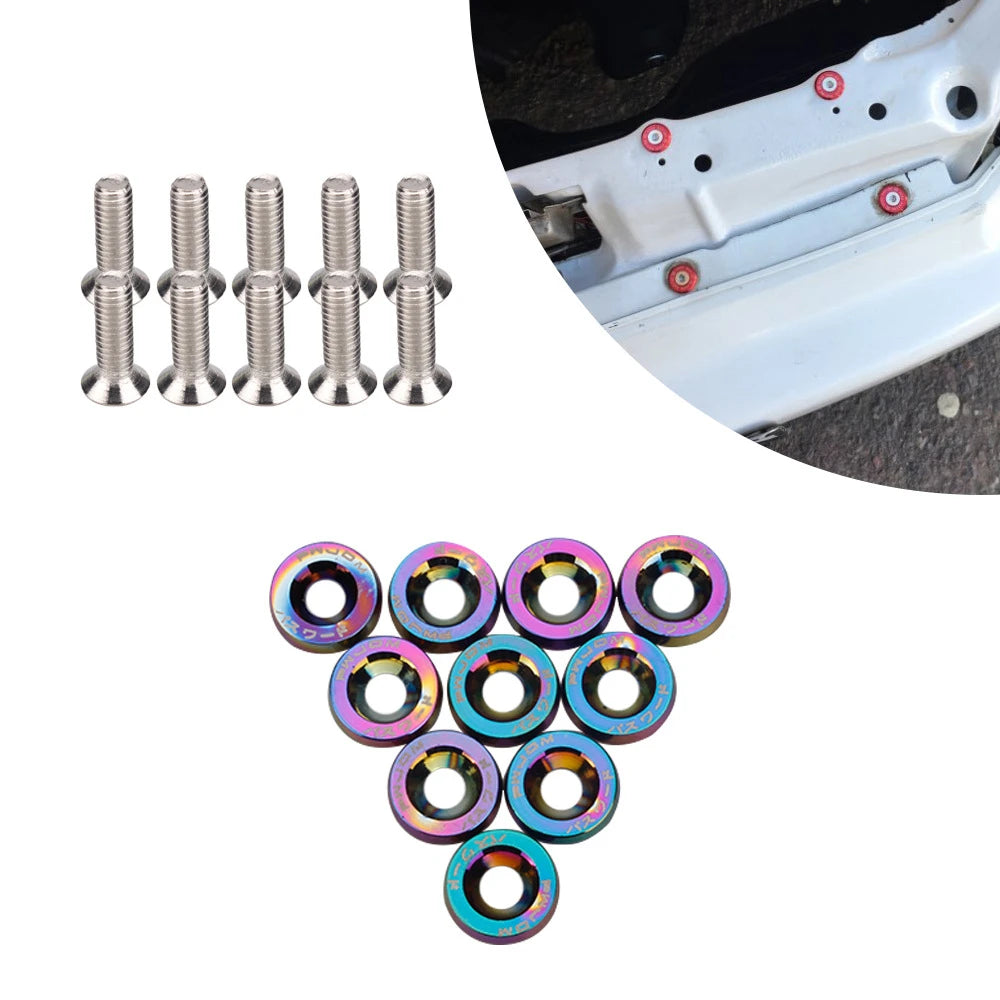 6MM Moto Screws For Honda Suzuki Yamaha