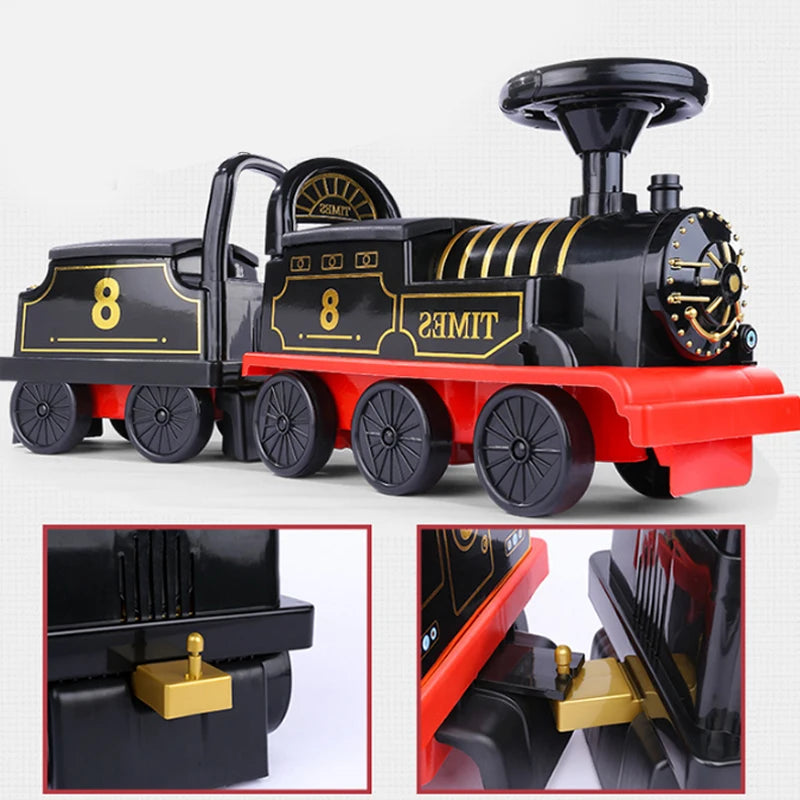 Ride On Train Track Toy Train Electric Car Child Baby Walker