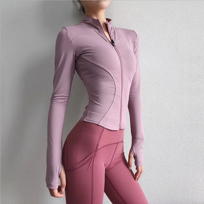 2024 Women Sport Jacket Zipper Yoga Coat Clothes