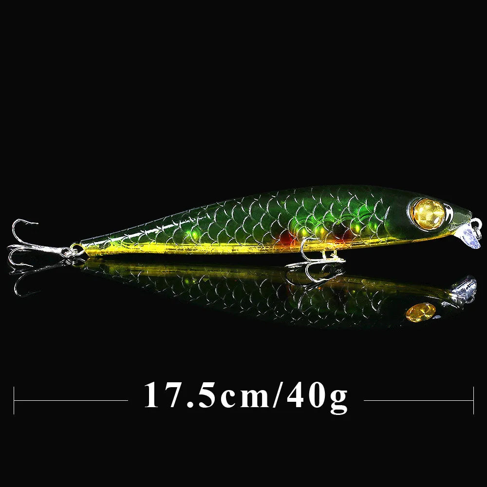 QXO Big Fishing Lure Wobbler 40g 17.5cm Ice