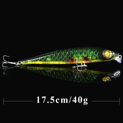 QXO Big Fishing Lure Wobbler 40g 17.5cm Ice