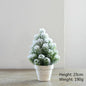 Christmas Tree Mini Pine Tree With Wood Base DIY Home Table