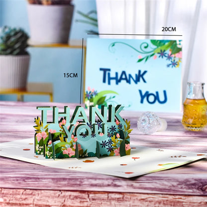 Thanksgiving Day Gift Card 3D Pop Up Give Thanks