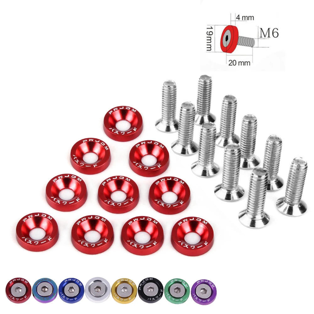 6MM Moto Screws For Honda Suzuki Yamaha