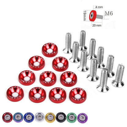 6MM Moto Screws For Honda Suzuki Yamaha