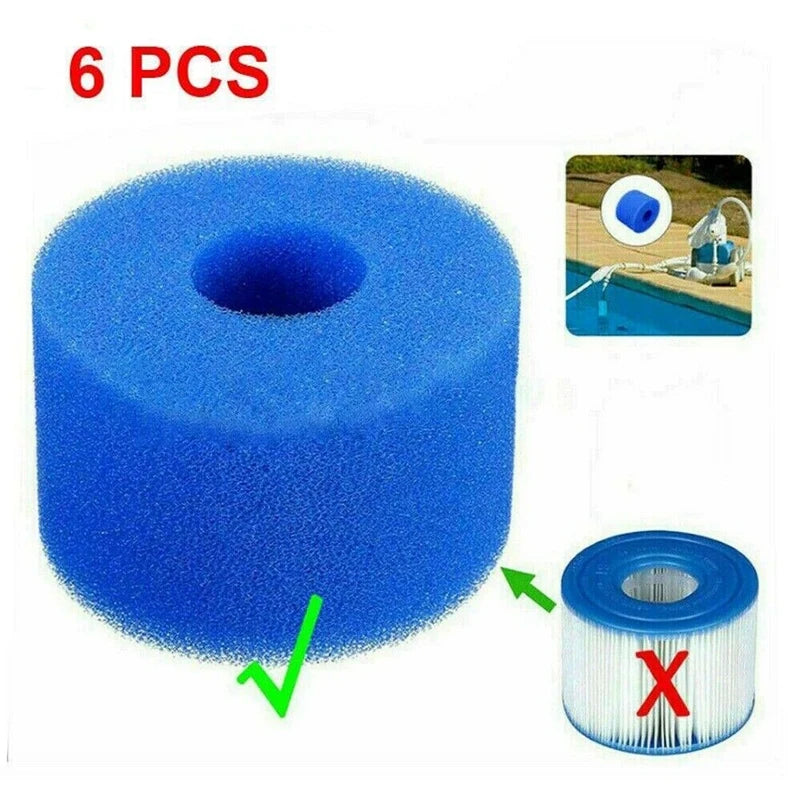 6Pcs for Intex Foam Hot hot Tubs Accessories Filter Cartridge S1