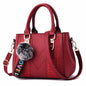 Embroidery Messenger Bags Women Leather Handbag