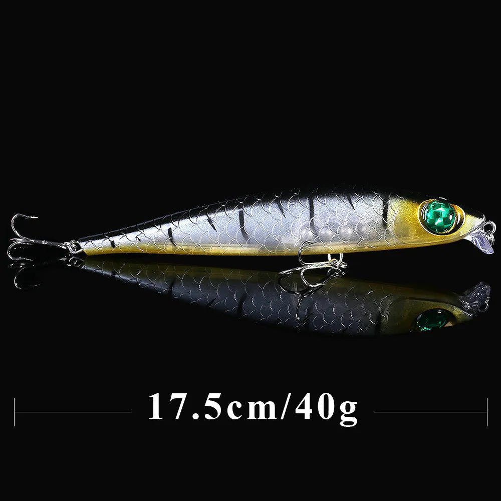 QXO Big Fishing Lure Wobbler 40g 17.5cm Ice