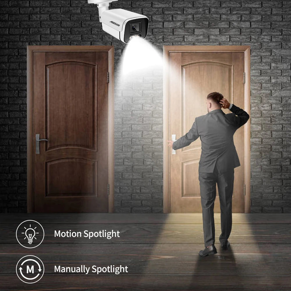 New 4K 8MP IP  Color Night Vision Security Camera