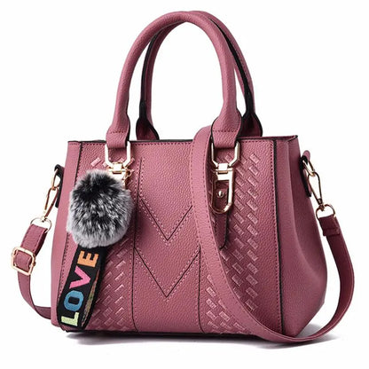 Embroidery Messenger Bags Women Leather Handbag