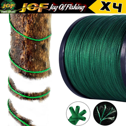 JOF 4 Braided x4 Strands 300M 100M Fly Fishing Line Multifilament