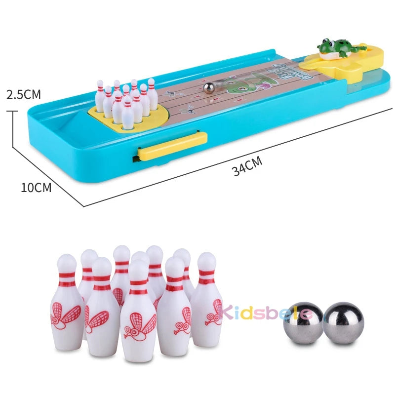 Mini Desktop Bowling Game Toy Funny Indoor Parent-Child