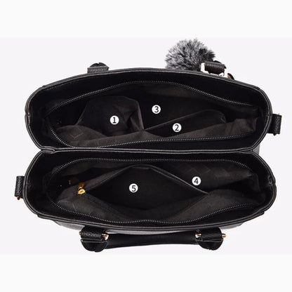 Embroidery Messenger Bags Women Leather Handbag