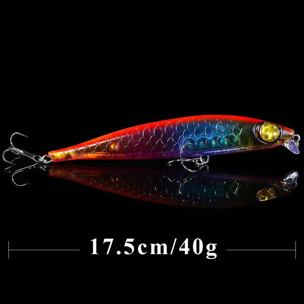 QXO Big Fishing Lure Wobbler 40g 17.5cm Ice