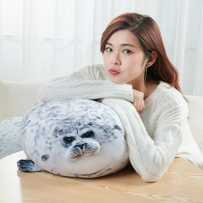 Angry Blob Seal Pillow Chubby 3D Novelty Sea Lion Doll