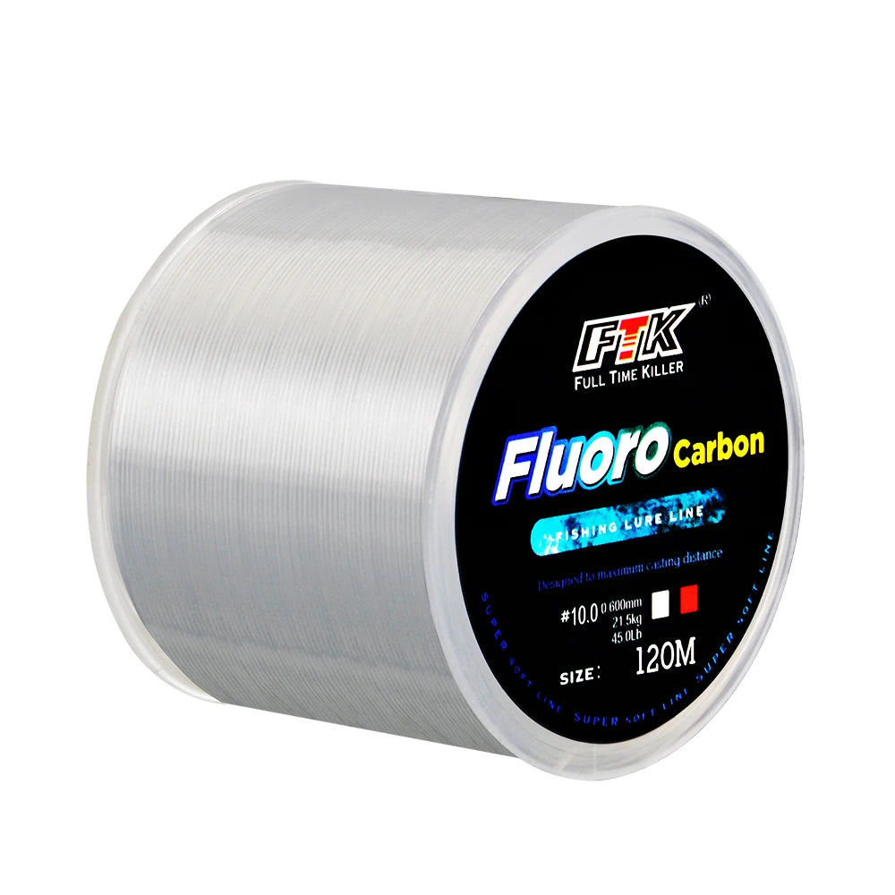 120M Fluorocarbon Coating Fishing Line 0.20mm-0.60mm 7.15LB-45LB