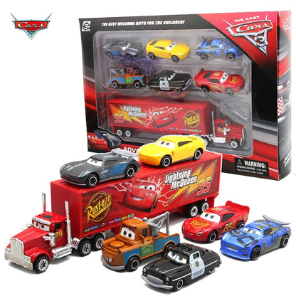 7PCS/Set Disney Pixar Car 3 Lightning m/c/Queen Jackson Storm