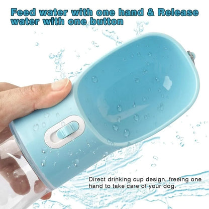 Pet Dog Water Bottle Portable Drinking Water Feeder Bowl