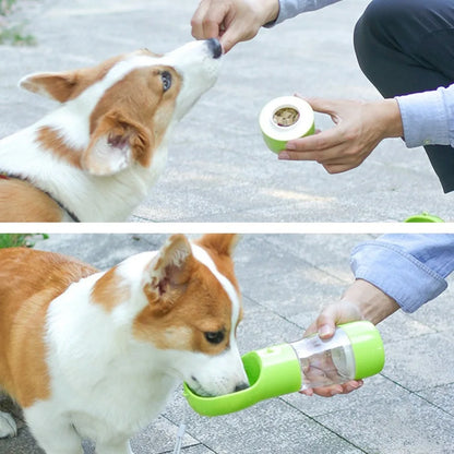 Pet Dog Water Bottle Portable Drinking Water Feeder Bowl
