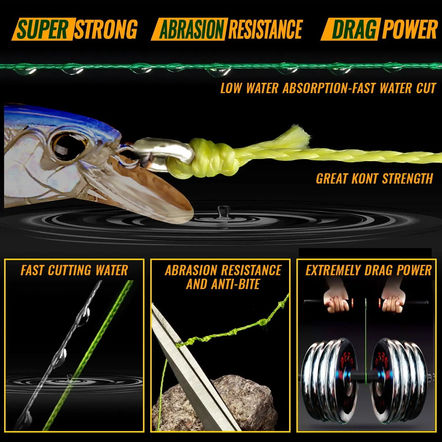 JOF 4 Braided x4 Strands 300M 100M Fly Fishing Line Multifilament