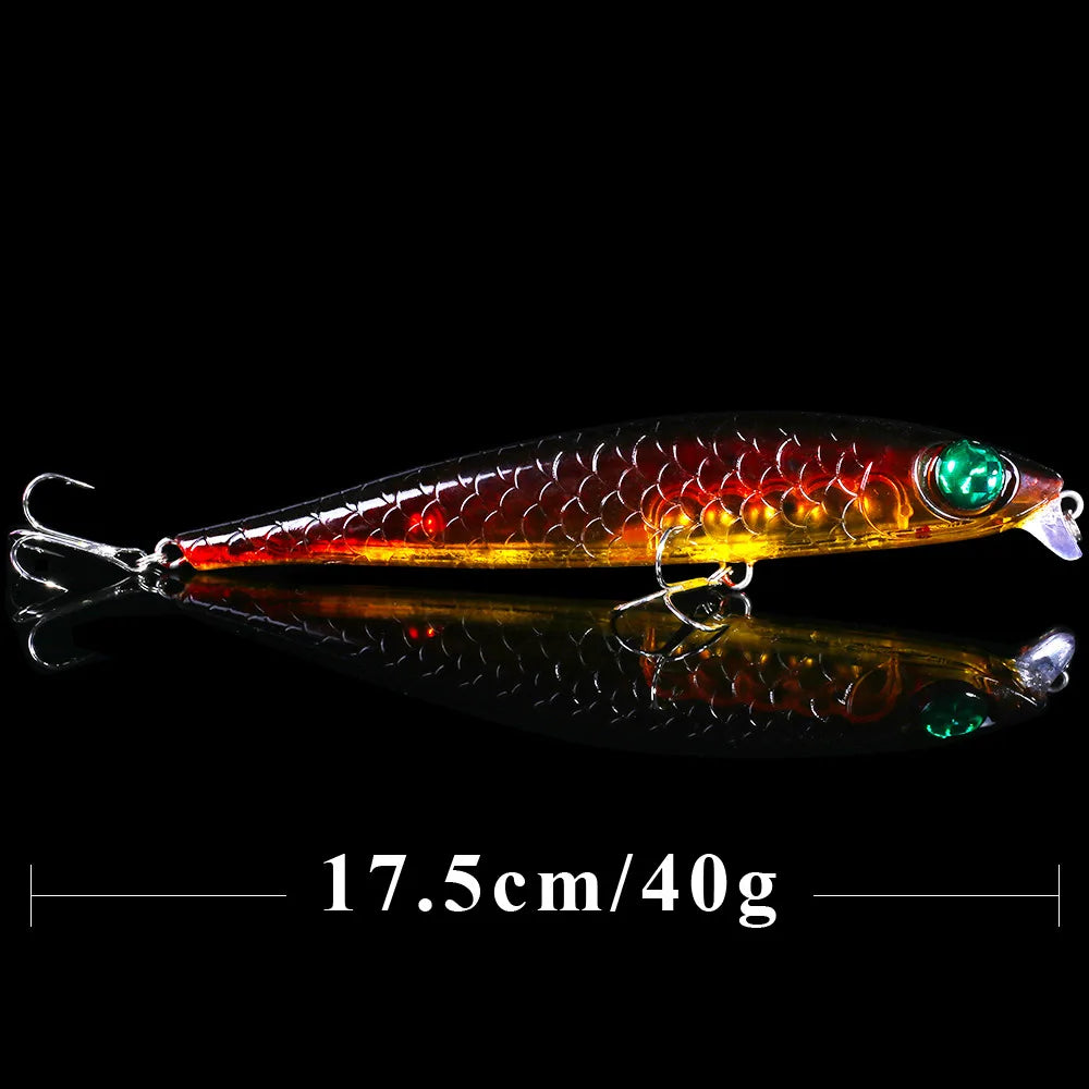 QXO Big Fishing Lure Wobbler 40g 17.5cm Ice