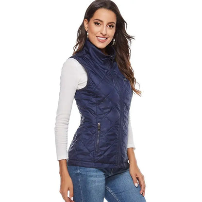 Women 9-zone dual switch Heating Vest Autumn and Winter Cotton