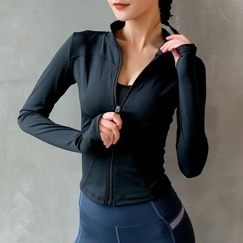 2024 Women Sport Jacket Zipper Yoga Coat Clothes