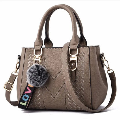 Embroidery Messenger Bags Women Leather Handbag
