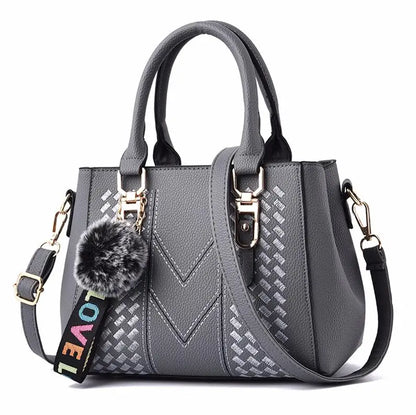Embroidery Messenger Bags Women Leather Handbag