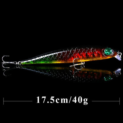 QXO Big Fishing Lure Wobbler 40g 17.5cm Ice